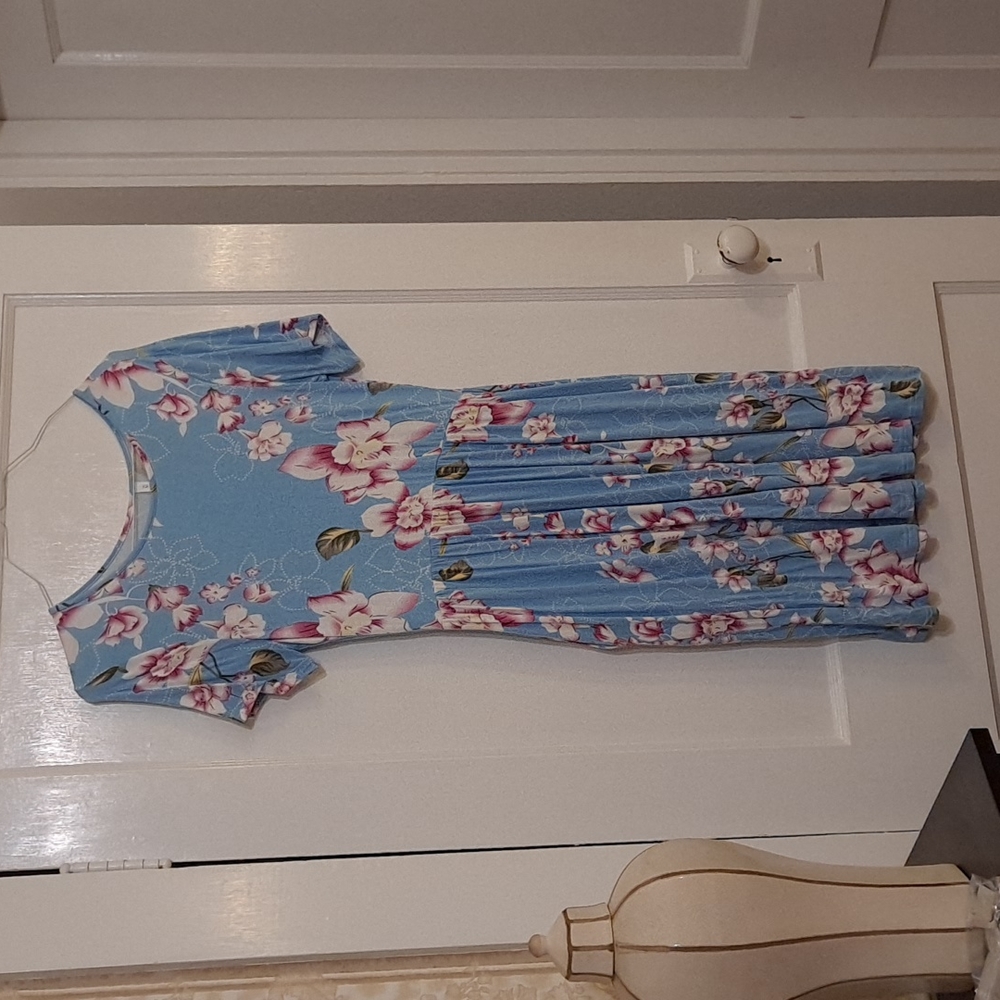 NWT short sleeve summer dress with pockets and empire waist